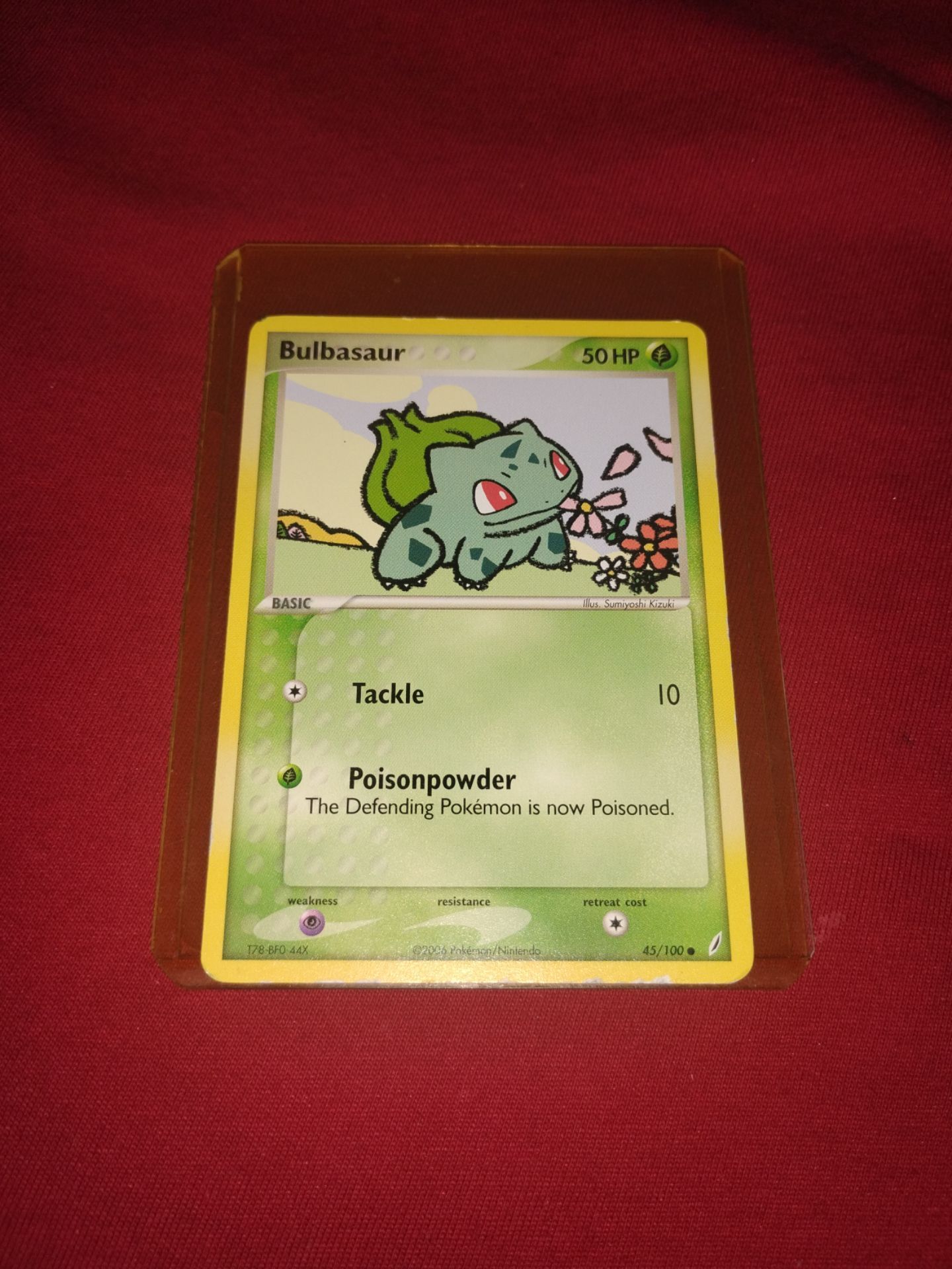 2006 Pokemon - Bulbasaur Game Card 45/100 - in very good condition