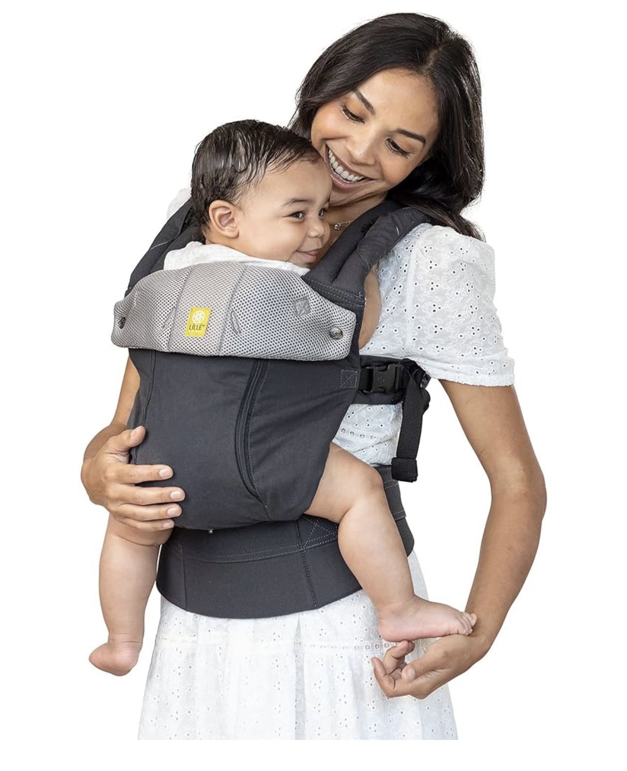 LÍLLÉbaby Complete All Seasons Ergonomic 6-in-1 Baby Carrier Newborn to Toddler - with Lumbar Support - for Children 7-45 Pounds - 360 Degree Baby Wea