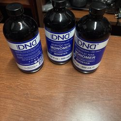 3 Bottles DND Acrylic Nail Monomer 16 oz (Professional Nail Liquid)