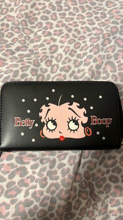 Betty Boop Black Zip-Around Wallet