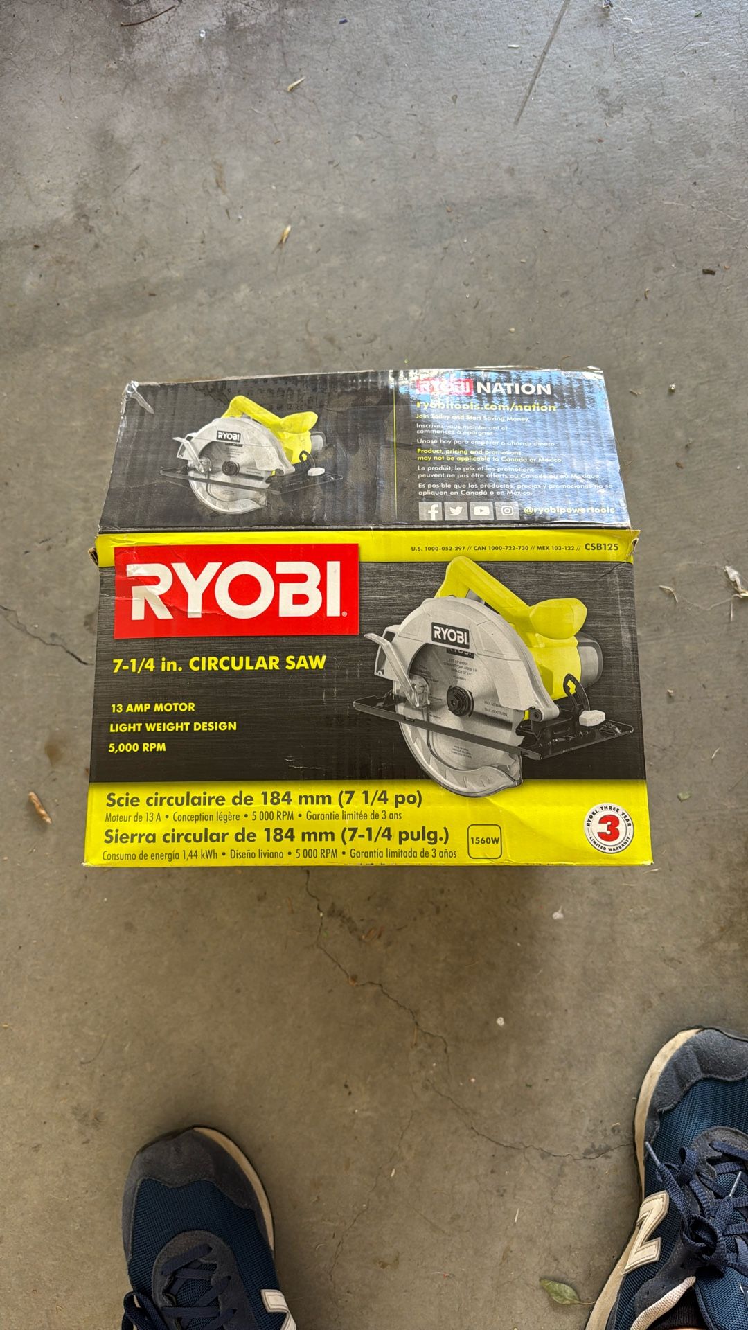 Ryobi Circular Saw 7 1/4 in. 13 Amp