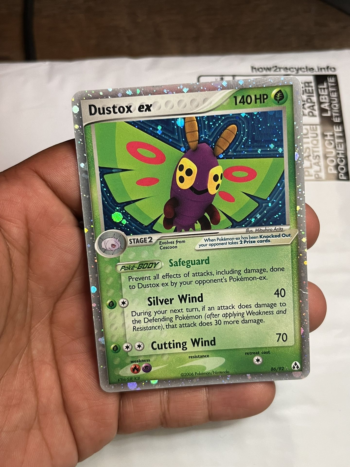 dustox pokemon card Foil (Grass Energy) 008/193 M2a Japanese Grass Types Dustox 220/217