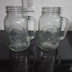 Vintage drinking jars
