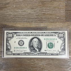 $100 Old Bill Green Seal Series 1990 Uncirculated 