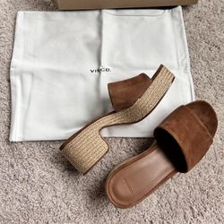 Vince suede platform sandals. 7.5