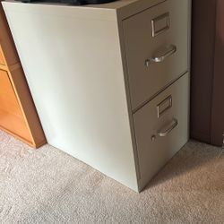 2 Drawer Metal Filing Cabinet 