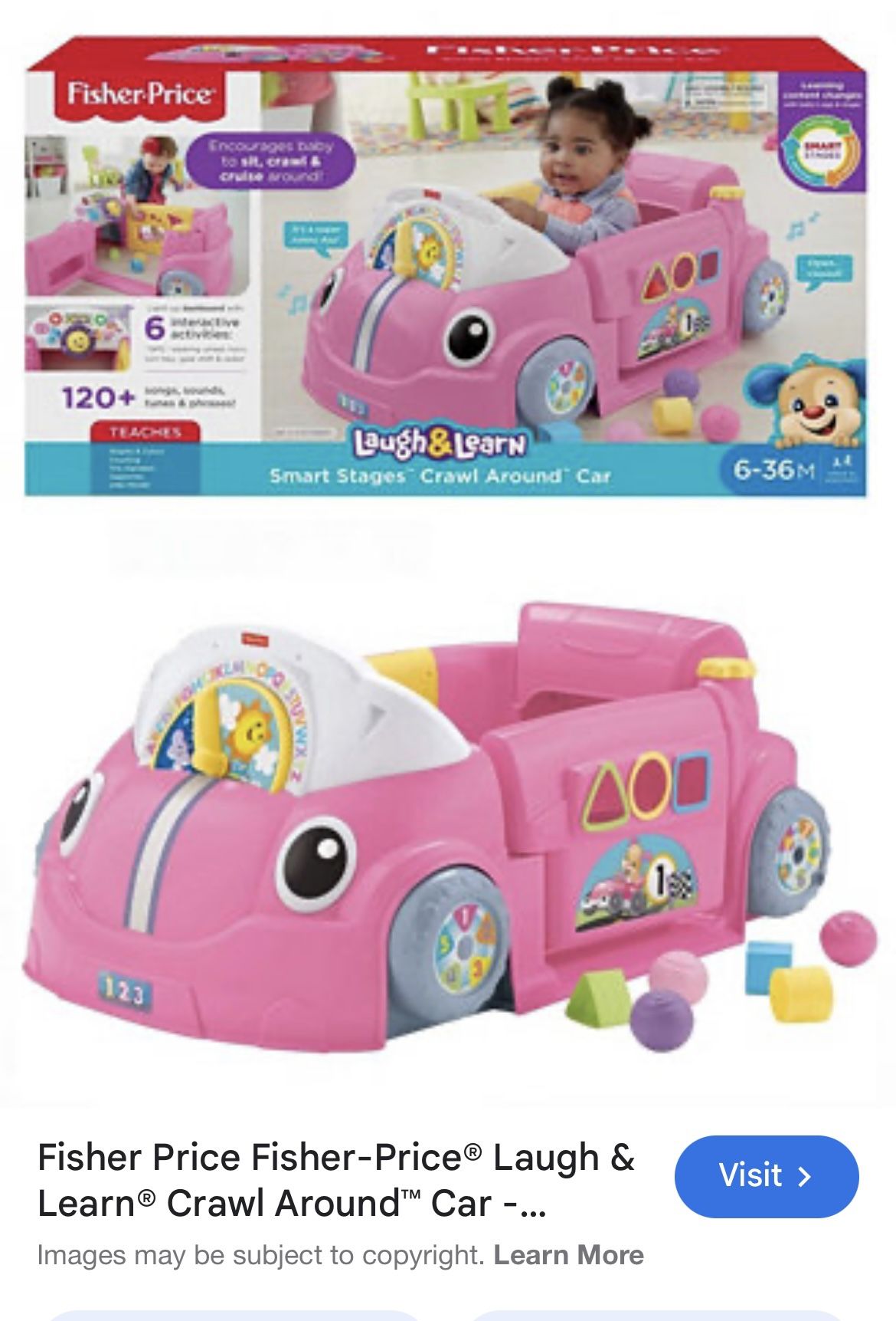 Fisher Price Laugh And Learn Car