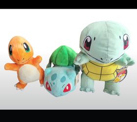 Pokemon Kanto starter plushies. Adult owned fantastic condition!