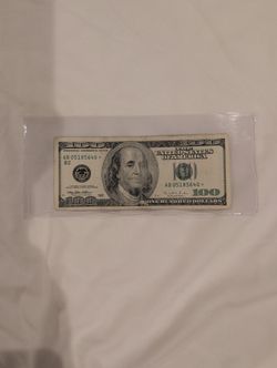 $100 Star Note - Cerculated 
