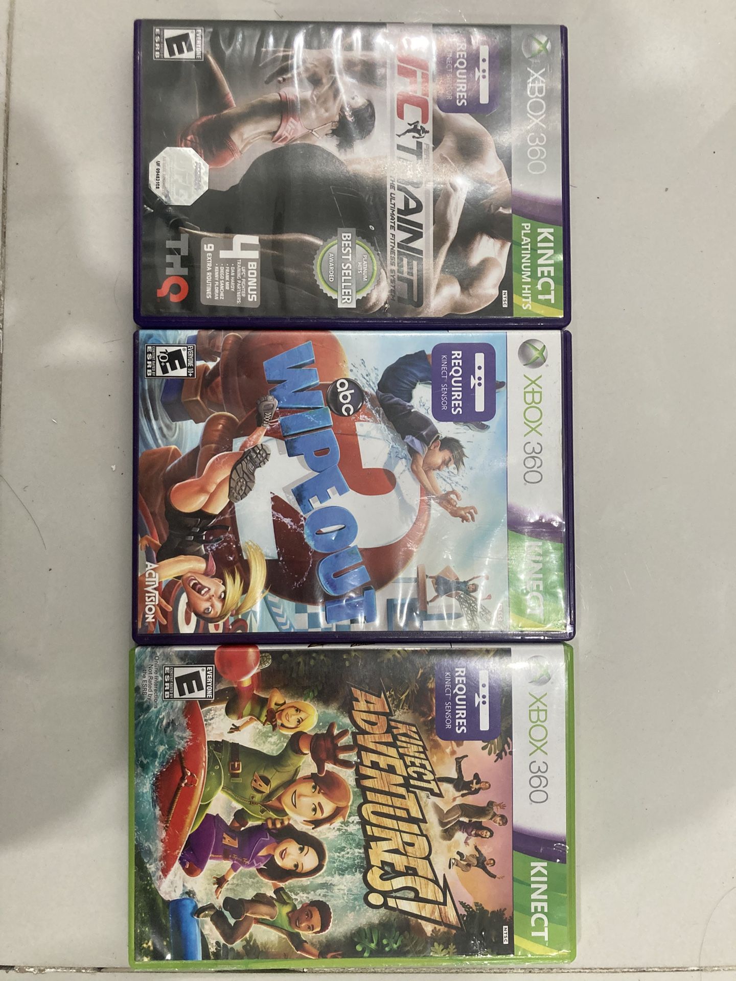 3 Xbox 360 Kinect Games