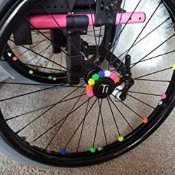 KLOUD City Assorted Colors Bike Bicycle Wheel Spokes Plastic Clip Bead/Spoke Derections (105pcs round bead)