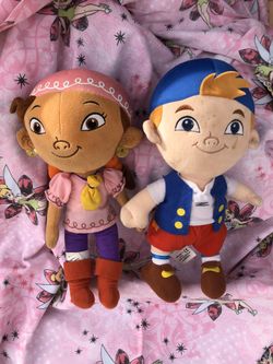 Disney Junior Peter Pan Jake and the Amazing Pirates plush plushie doll lot sale