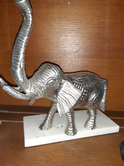 Steel And Ceramic Elephant