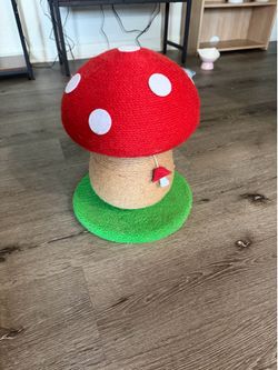 Mushroom cat scratcher