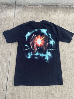 Travis Scott Black Graphic T-Shirt with Airbrush Art