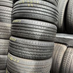 17” tires semi new 215/55/17 with free installation $60 each