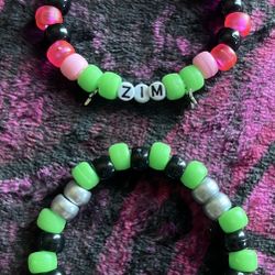Invader Zim And Gir Kandi Bracelets