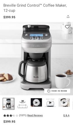 Breville Grind Control Coffee Maker, 12 Cup