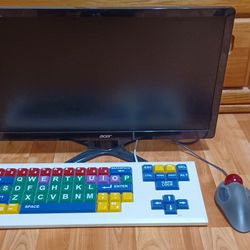 Monitor. Keyboard And Mouse/ $30