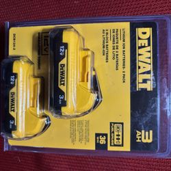 DeWalt (2-pack) 12V  3AH Lithium-ion Batteries 