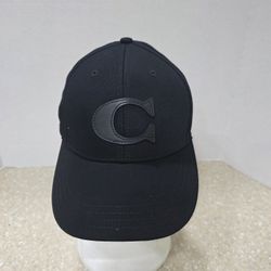 COACH Varsity C Baseball Cap Size M/L Black Style No. CB 698 NWT 
