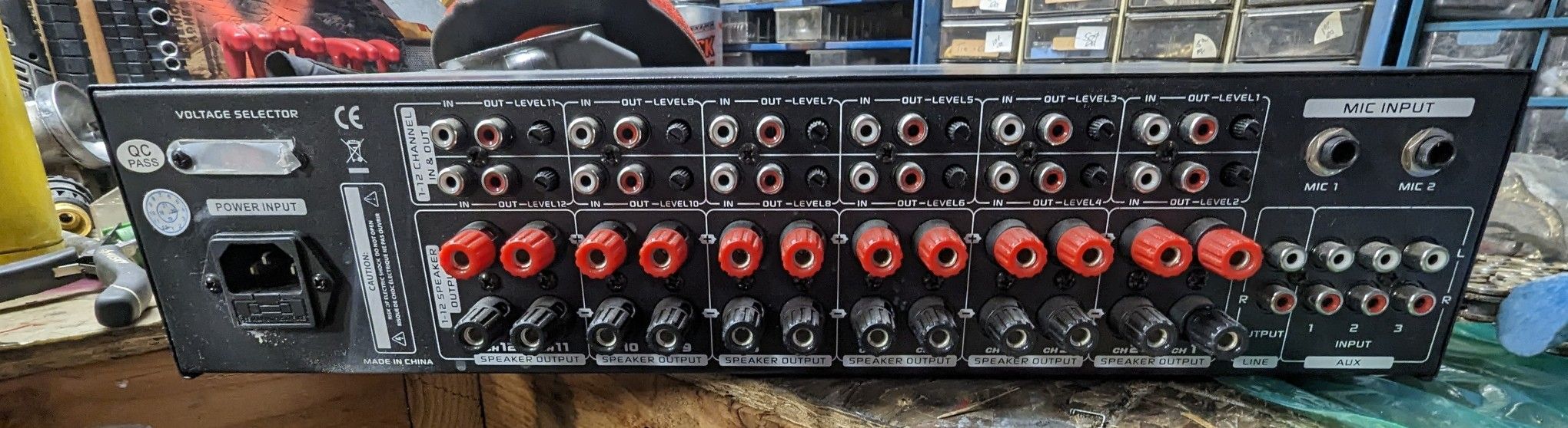 Pyle PT12050CH 12-Channel Rack Mount Amplifier - 6000 Watt, Bluetooth, FM/AM Tuner 3 thumbnail image