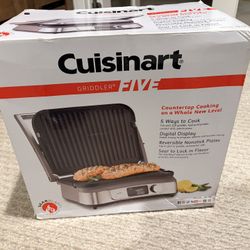 NEW CUISINART GRIDDLE 5in1 