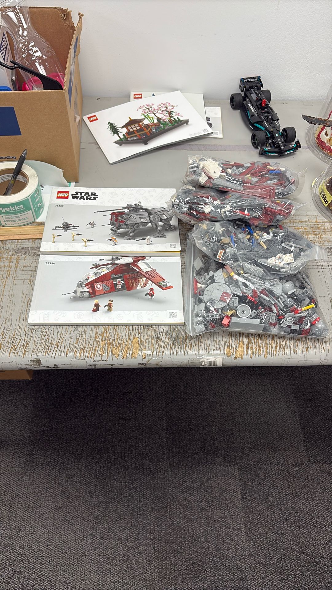 Lego Star Wars Gun Ship And Atte For Sale Complete