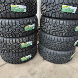 

35/12.50/20 LT Rugged Terrain Tires Installed And Balanced/ Instaladas Y Balanceadas