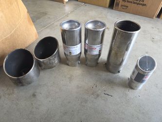 Exhaust Muffler Tip Chrome Bolt On Weld On