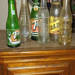 Vintage/Antique Lot 6 Unique And Rare Soda Bottles