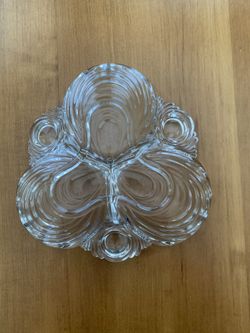 Cambridge Caprice 3-part Divided Dish (clear glass)