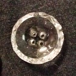 ANTIQUE GLASS BUTTON