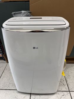 LG -  Dual Inverter 10000 BTU (DOE) /14000 BTU (ASHRAE) Portable Air Conditioner cools area 450 sq ft