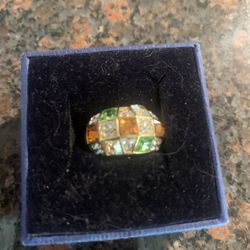 Beautiful 18k Plated Ladies Costume Ring 