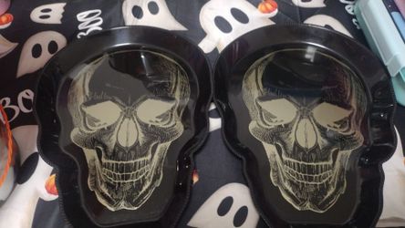 Halloween Skeleton plates