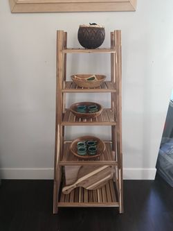 Two IKEA Wooden Shelves