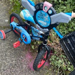 Bicycle W/ Training Wheels Size Tire 12 1/2. Price 12$