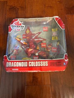 Bakugan Dragonoid Colossus Gundalian Invaders Spin Master Complete Damaged Box