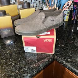 Vans Embossed Suede Coal Brown Mens Size 13 inbox!