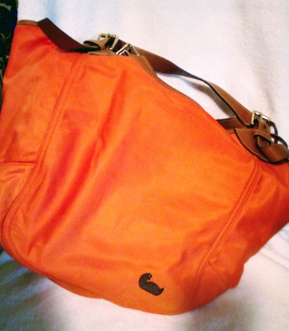 Dooney & Bourke Oversized Orange Weekender Bag