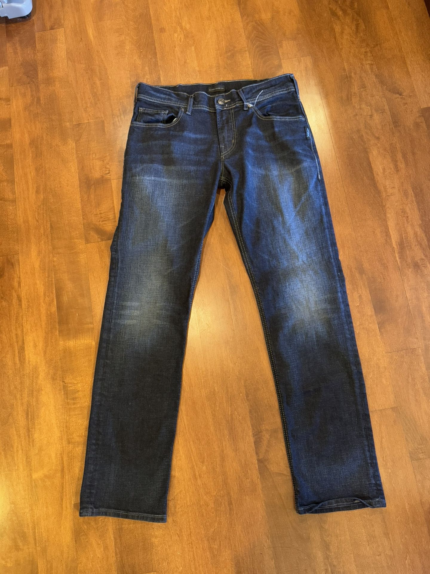 Men’s Silver Jeans Allan Shipping Available