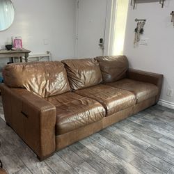 Brown Leather Couches 