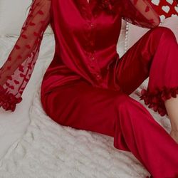 Valentines Pijama Large