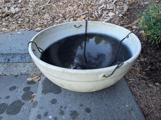 Round Hanging Planter - Cream