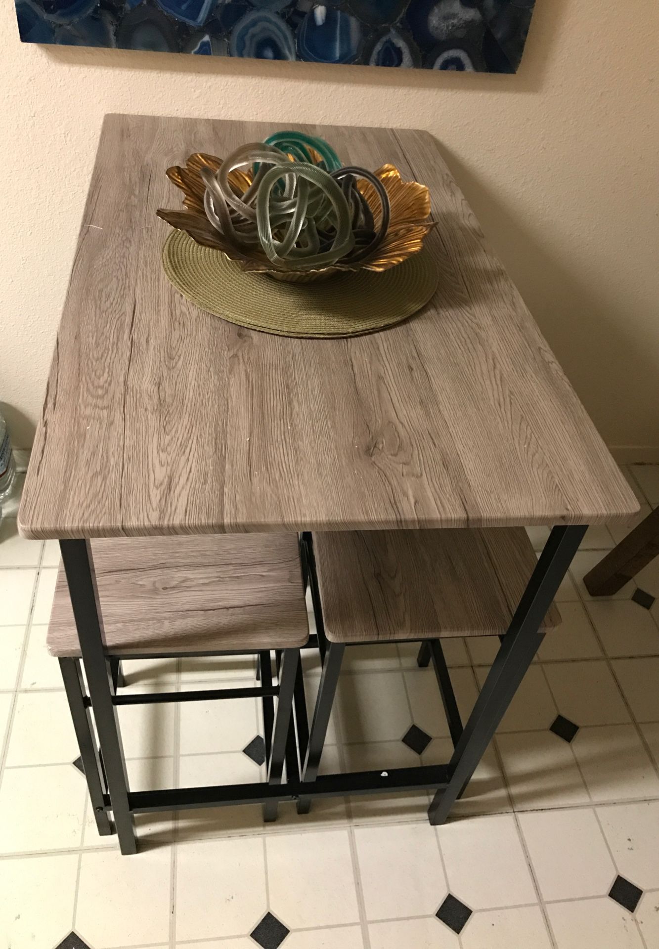 Table with dining 5 pieces ( L100xW60xH87)