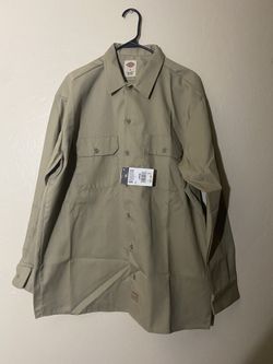 Dickies Mens Long Sleeve Work shirt Large $25