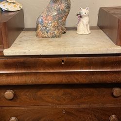 Antique Marble Top Dresser