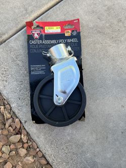 Caster Assembly Poly Wheel
