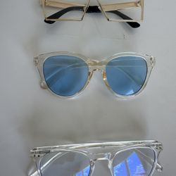 Bundle Of Adorable, Chic, Vintage Sun Glasses, High Fashion 